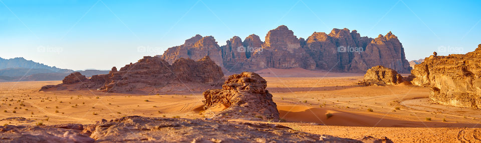 View on desert in Jordan