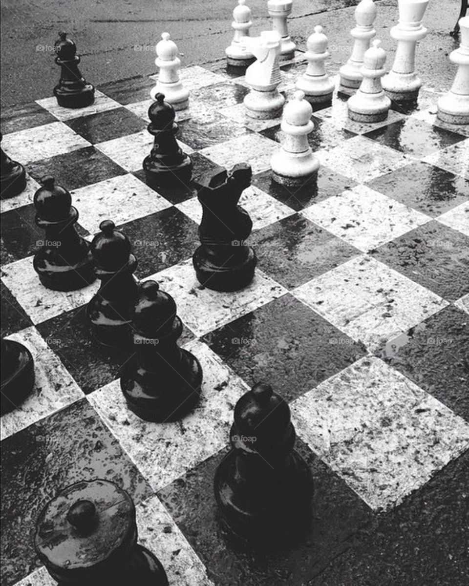 Playing chess in Geneva
