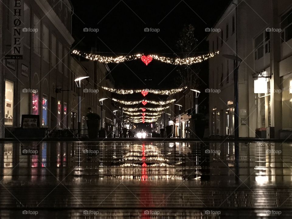 Christmaslights in the streets