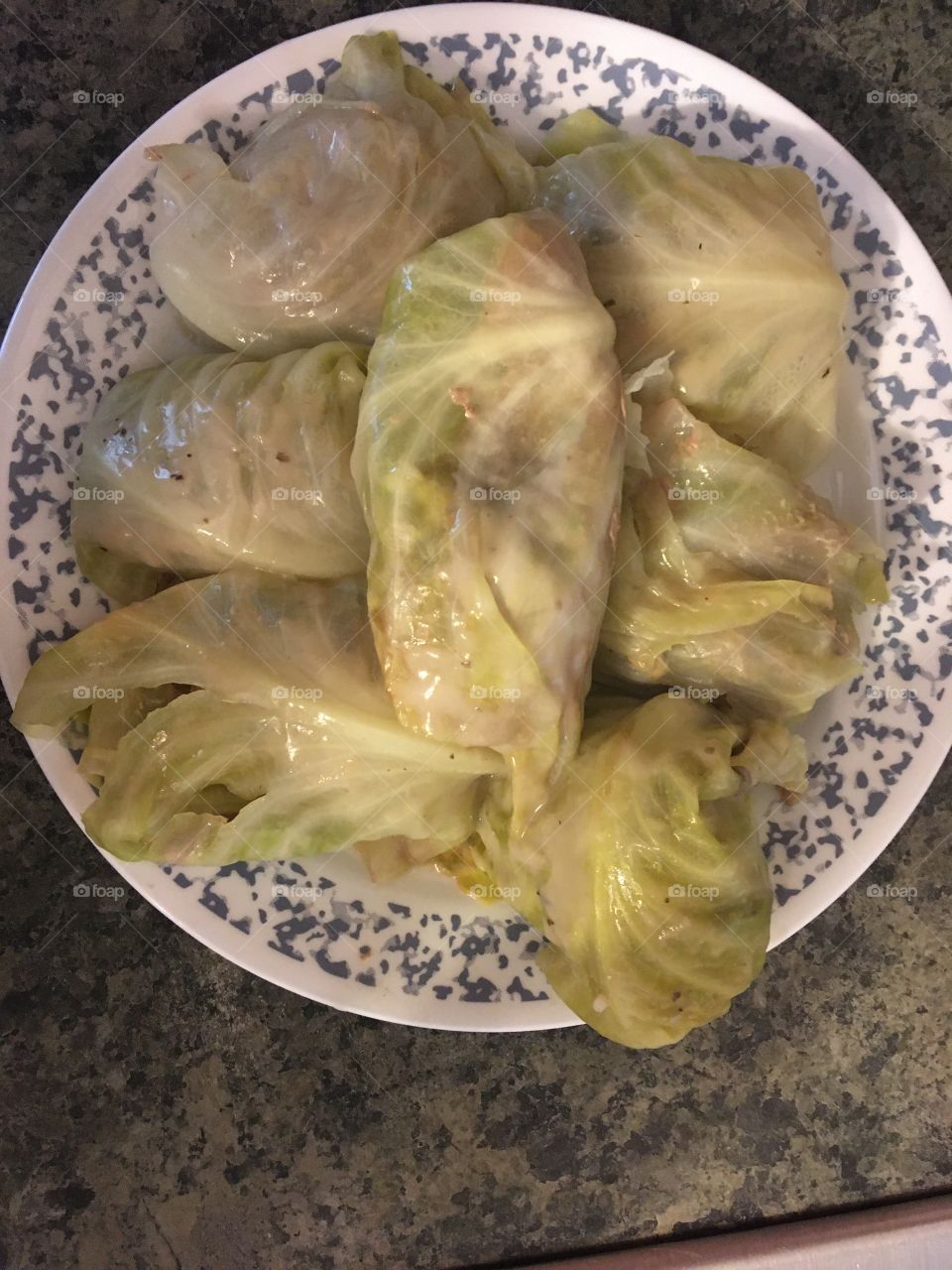 My new twist on cabbage rolls, made with meat for bell peppers and cream of mushroom soup.