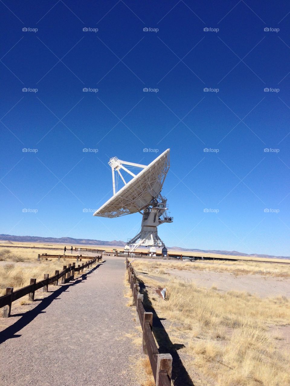 Walkway to a dish at the Very Large Array (VLA) in New Mexico.