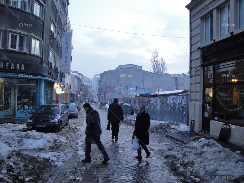 Snow, Winter, Street, Weather, City