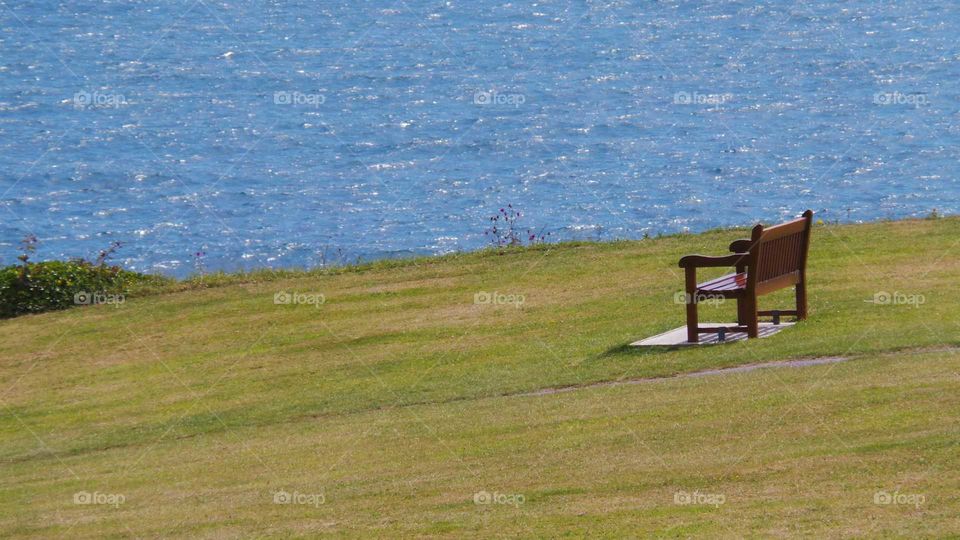Bench by the sea