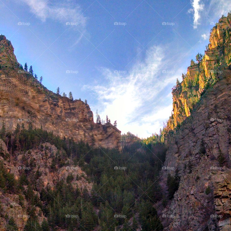 Rugged cliffs of Glenwood Canyon