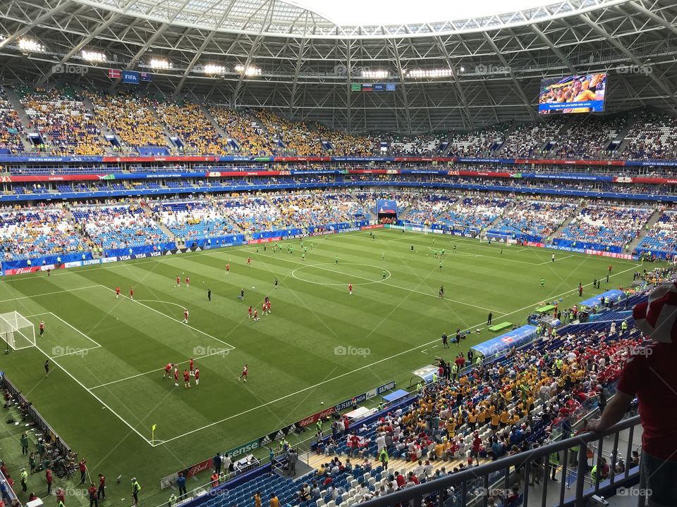 Worldcup 2018 in Samara - Russia. An incredible experience. I will never forget singing our danish national anthem