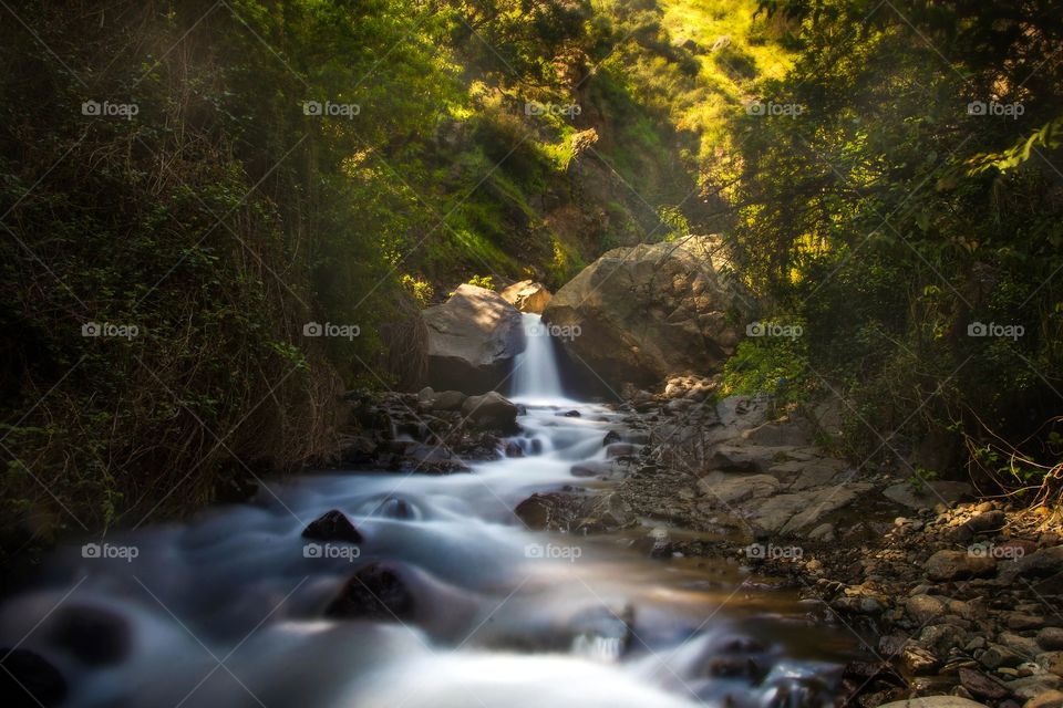 creek in long exposure