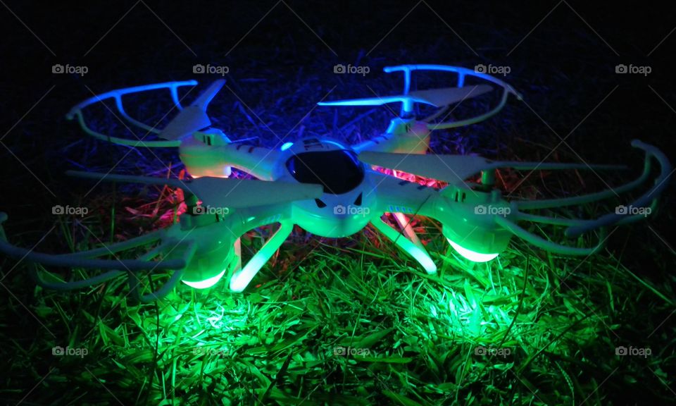 drone at night