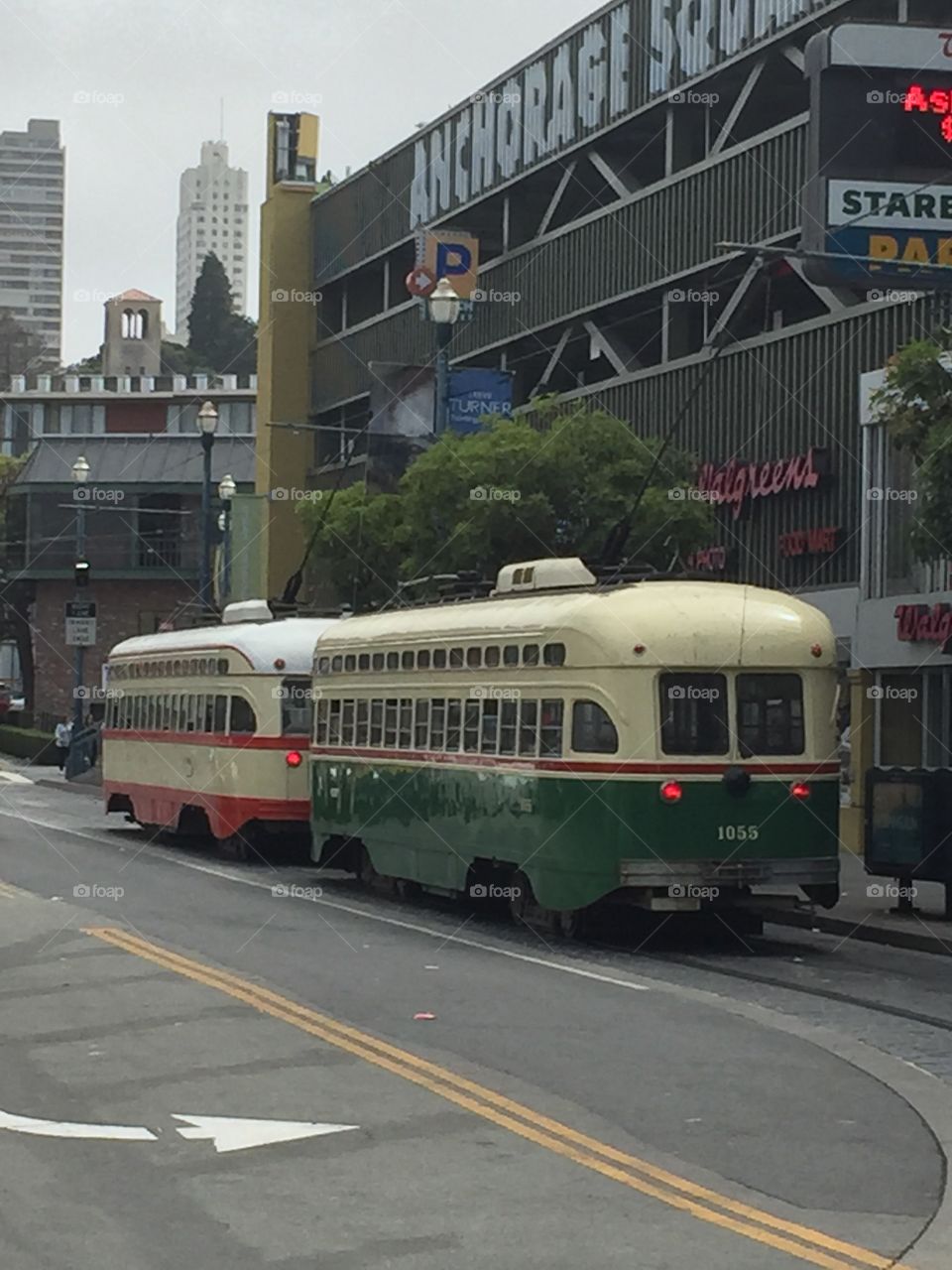 Old buses in San Francisco 