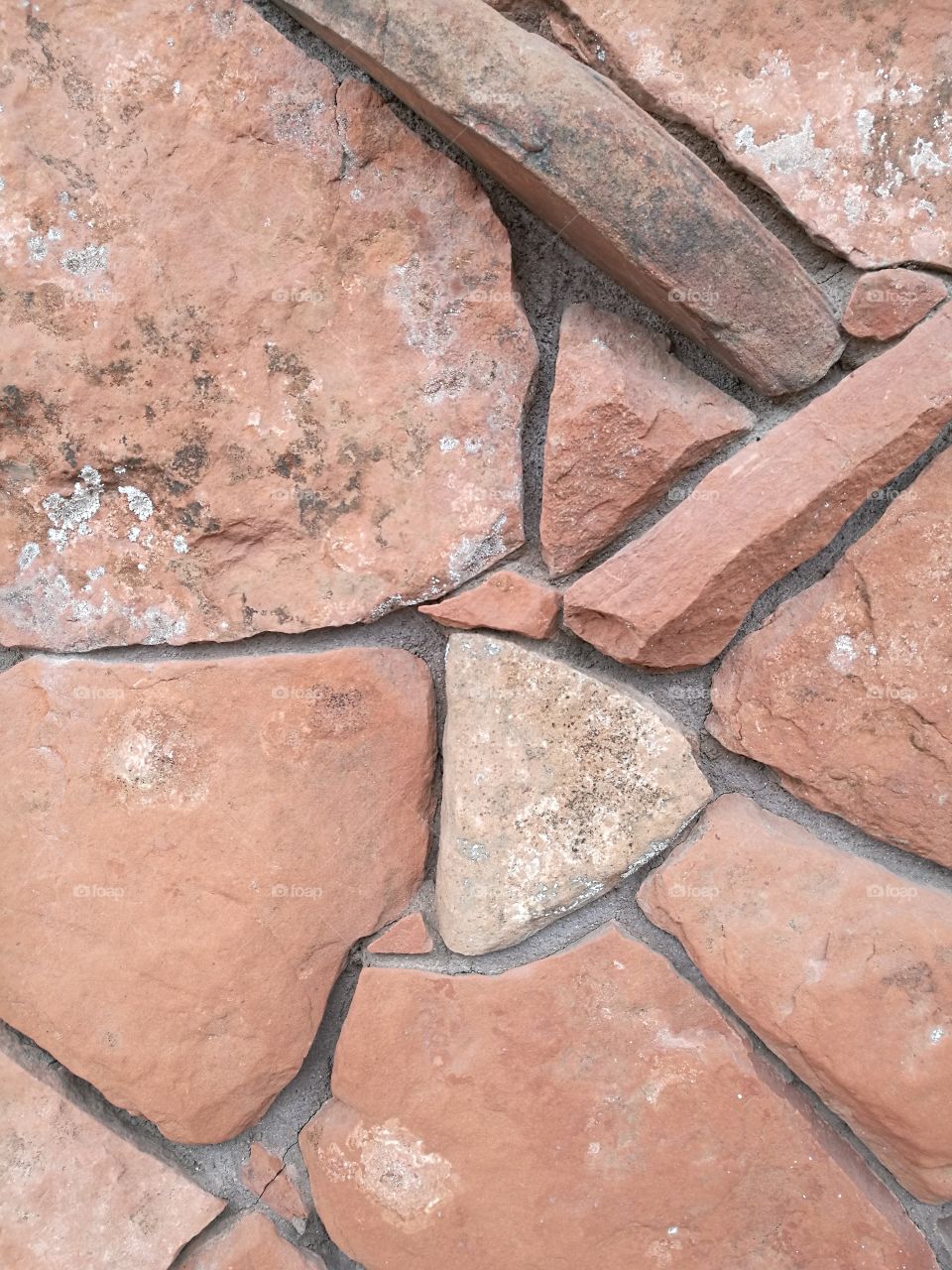 background of old bricks with different shape