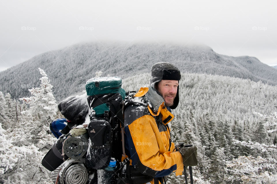 Backpacking on the high summits in the winter