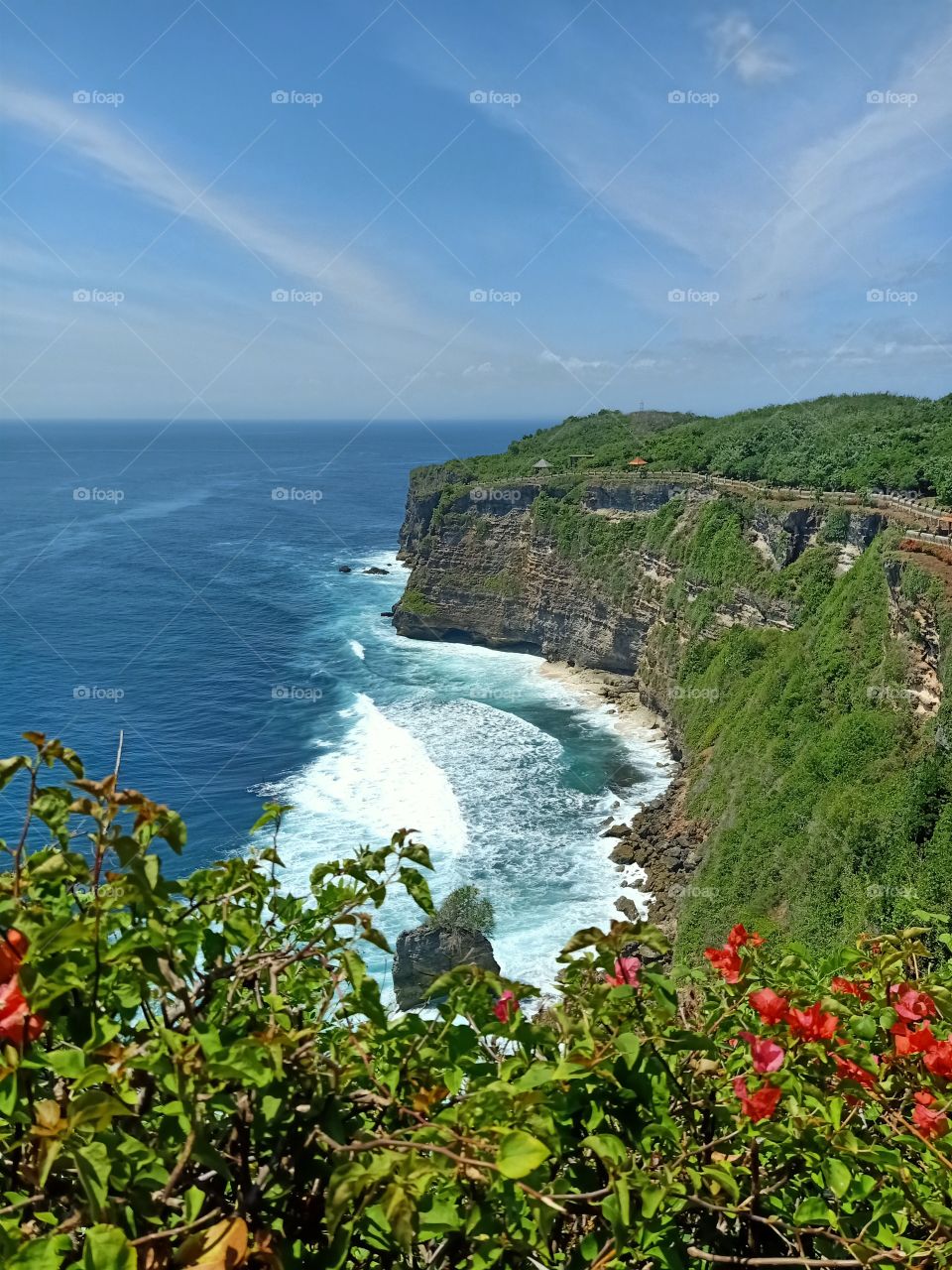 Uluwatu cliff of Bali