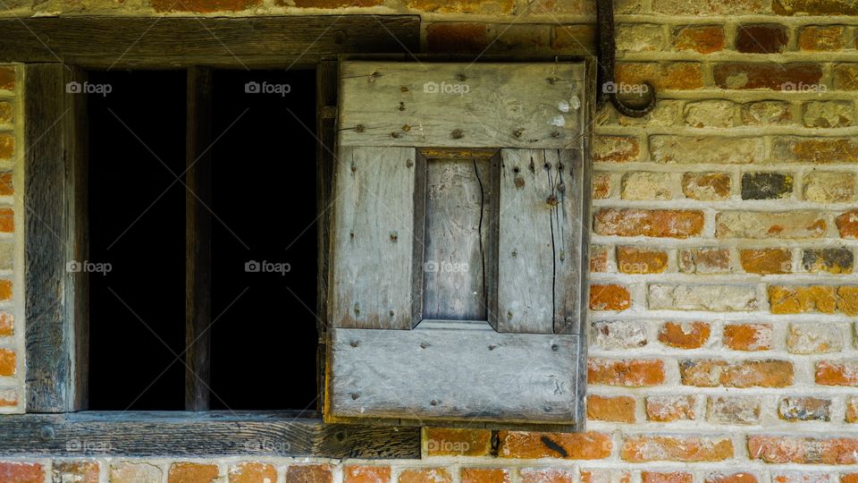 Detail of an old building in Belgium.