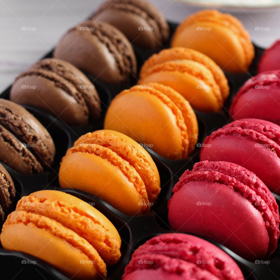 Colorful macarons