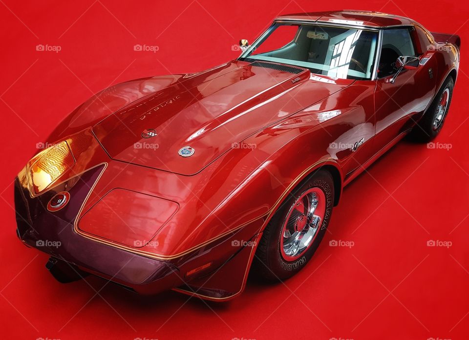 Red Chevrolet Corvette