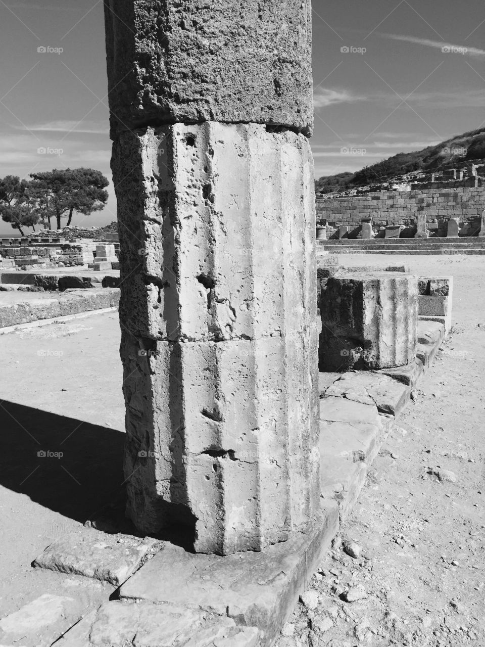 Ancient pillar remains 