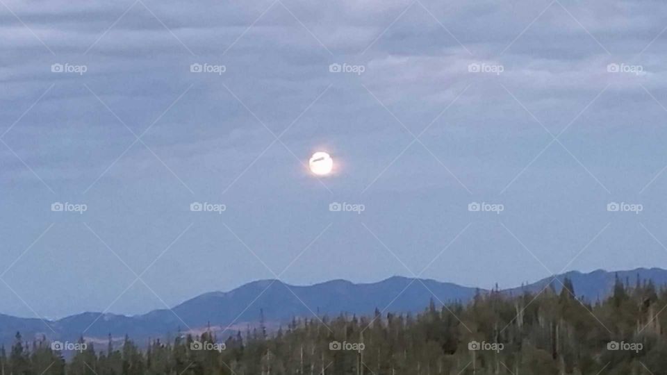 clouds trying to cover the MOON.