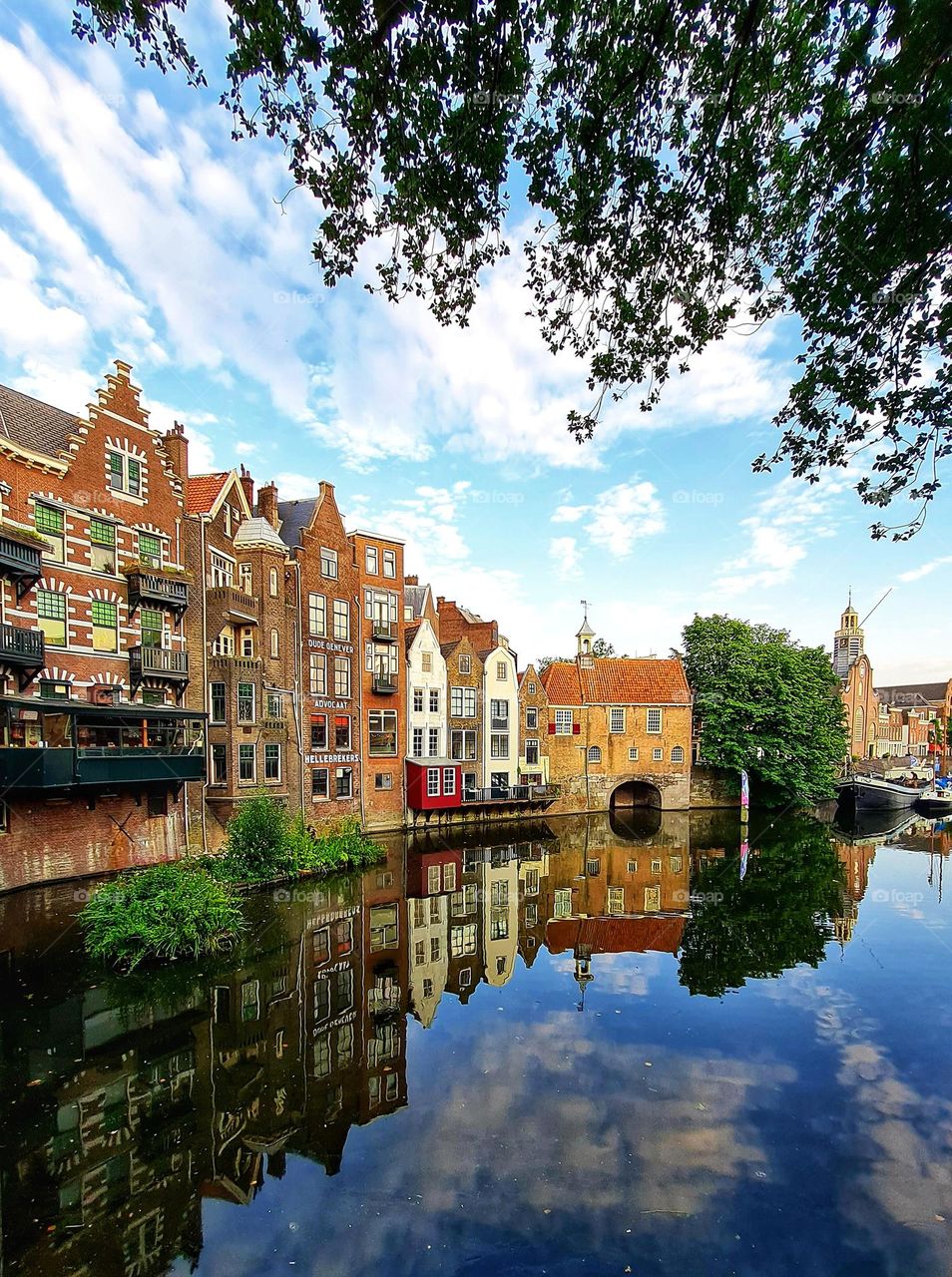 Delfshaven in Rotterdam, the old port of Rotterdam