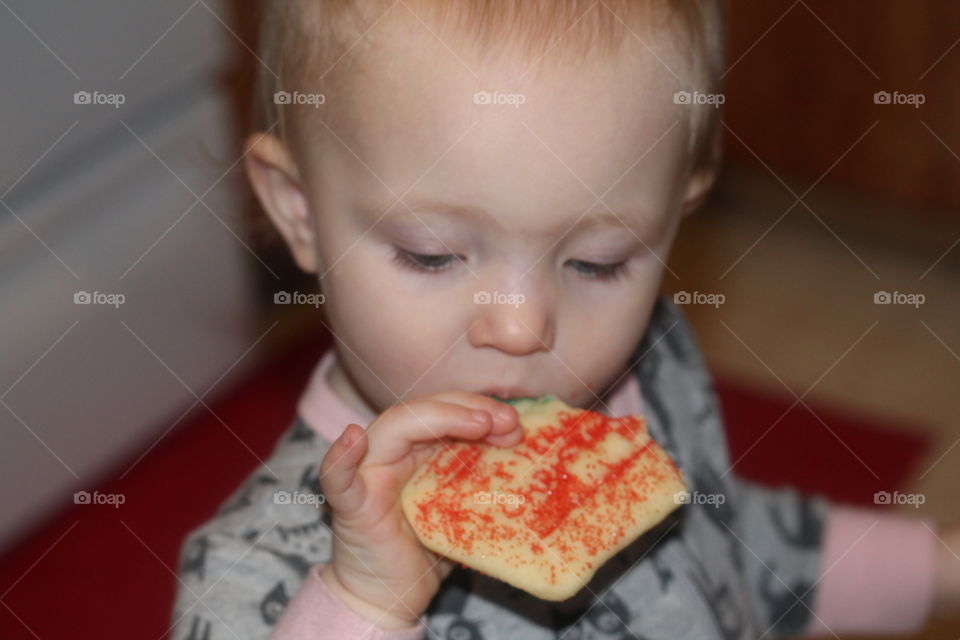 sampling the cookies
