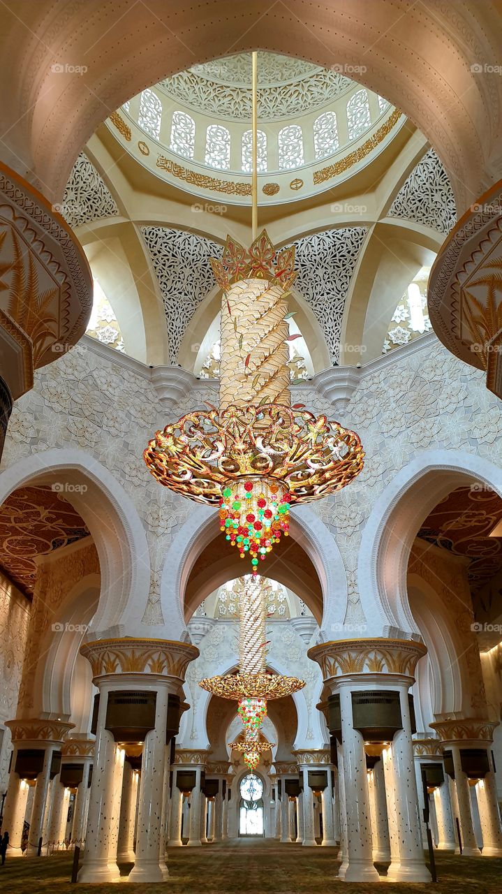 Sheikh Zayed Mosque in Abu Dhabi.
