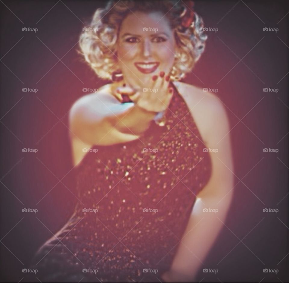 Portrait of a dancing woman