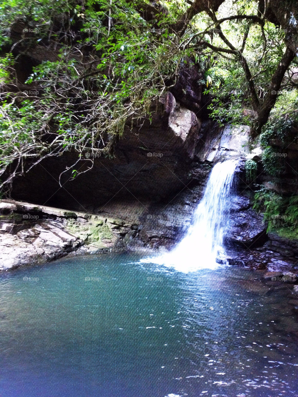 Spring time waterfall