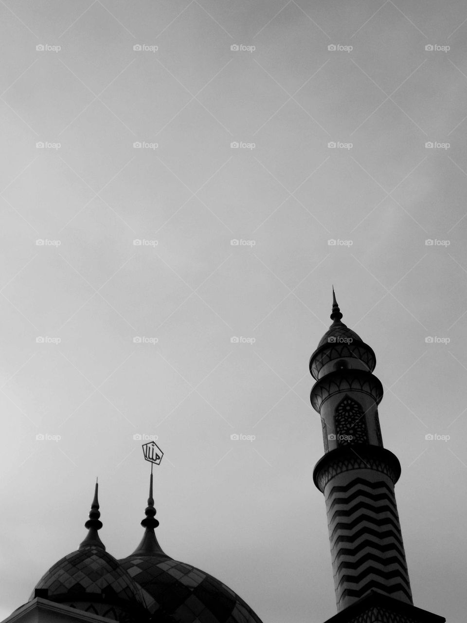 The building of the place of worship seen from the roof