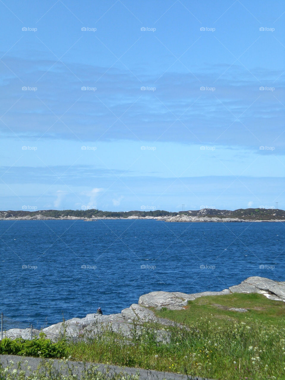norway sky blue water by greirik