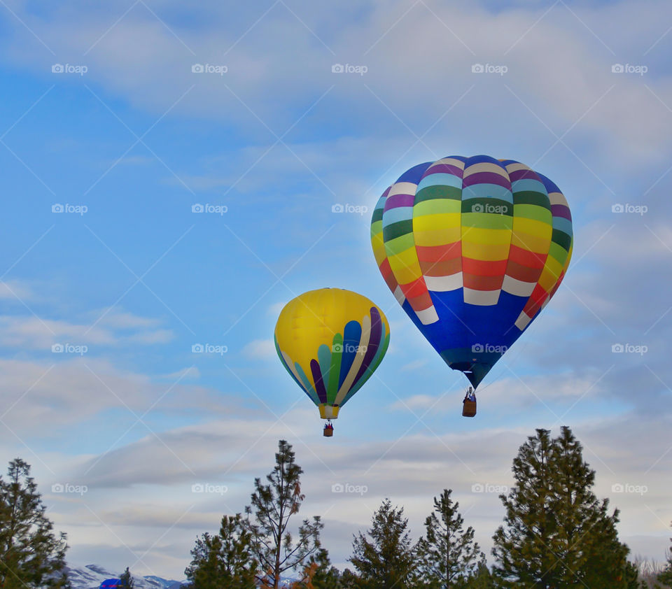 Hot air balloons