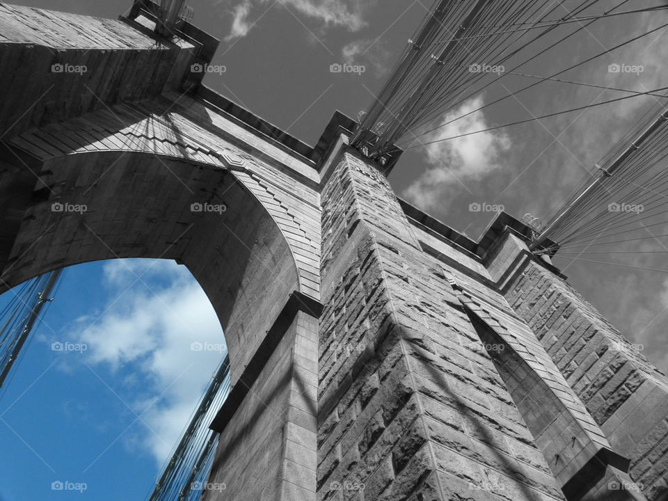 Brooklyn bridge in the sky