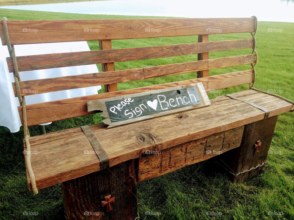Wedding Bench
