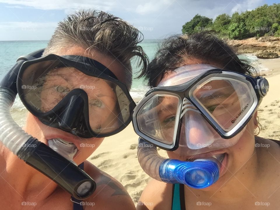 Women Snorkeling, Snorkeling Gear, On The Beach With Snorkeling Masks, Snorkeling As A Hobby