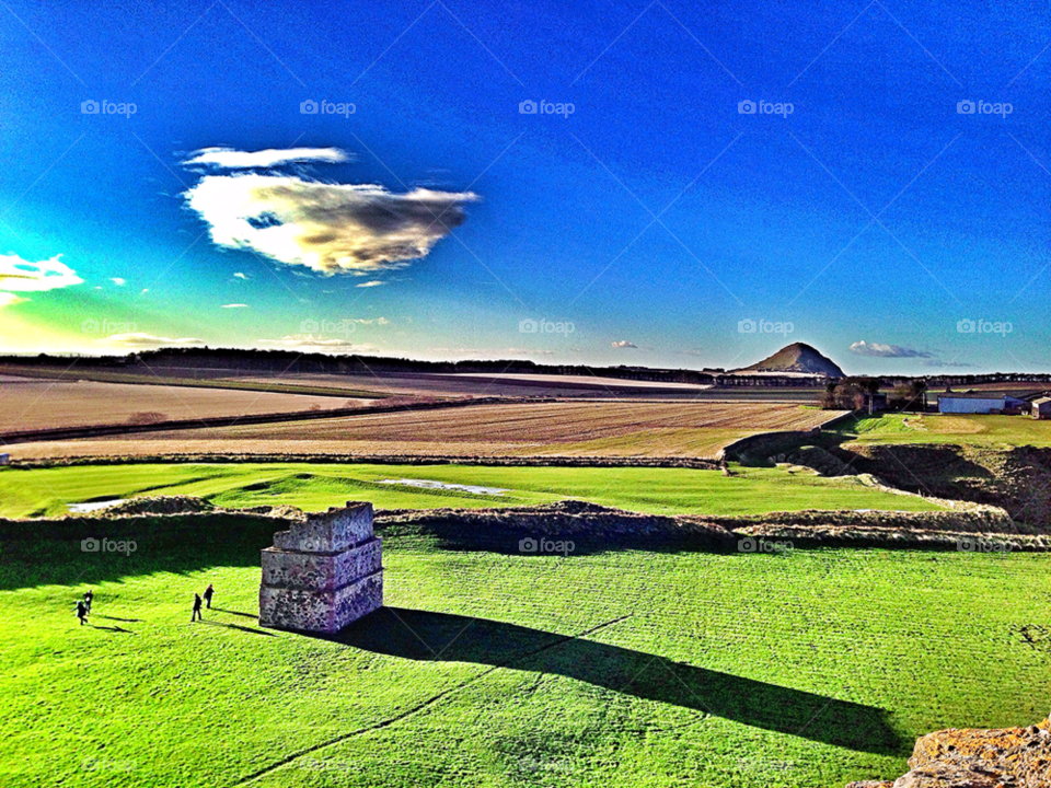 berwick upon tweed sunny castle ruin by robinseet