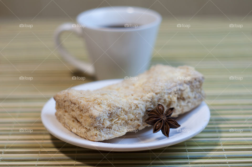 coffee and cake for dessert