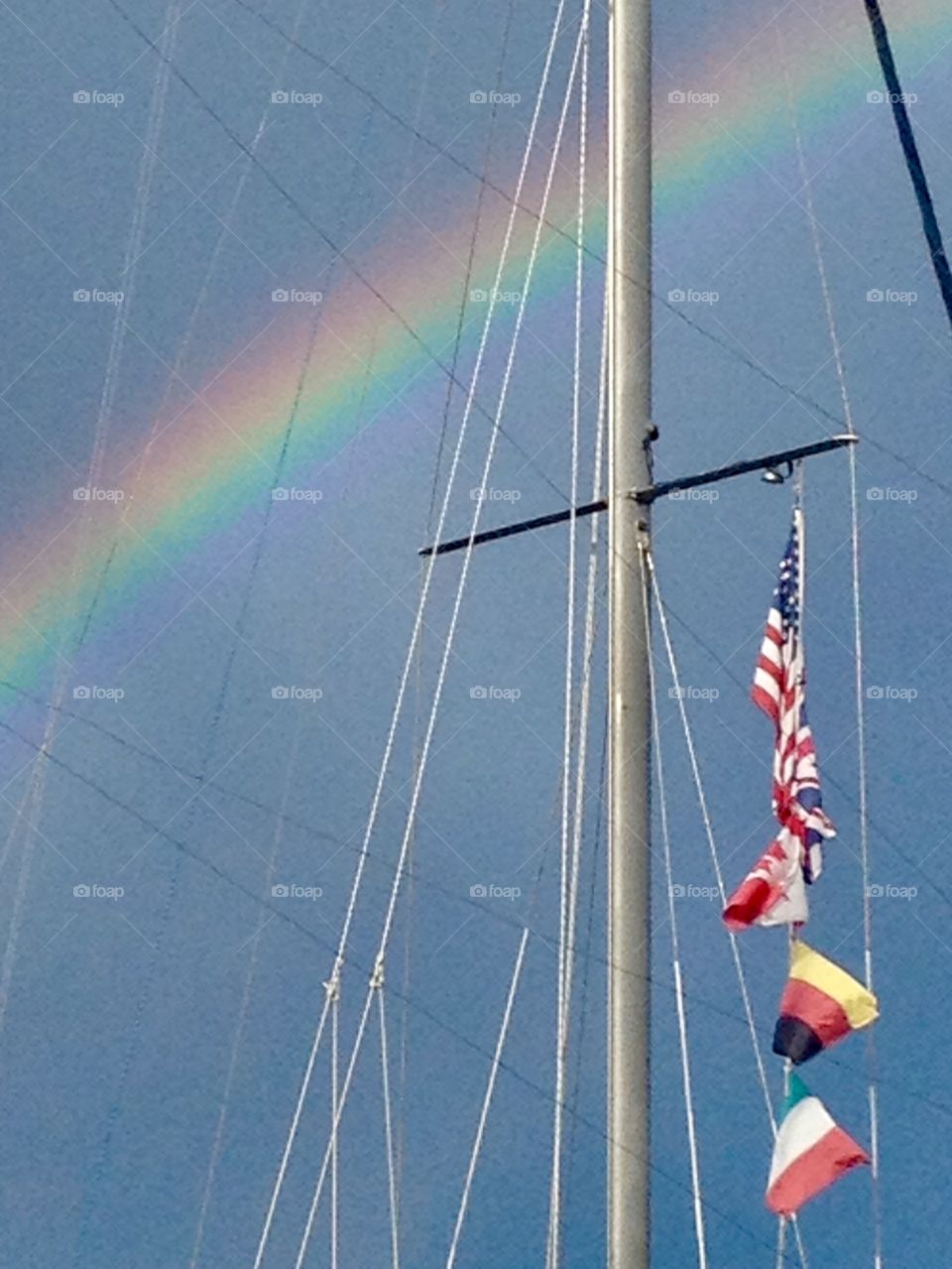 Rainbow at the Mast