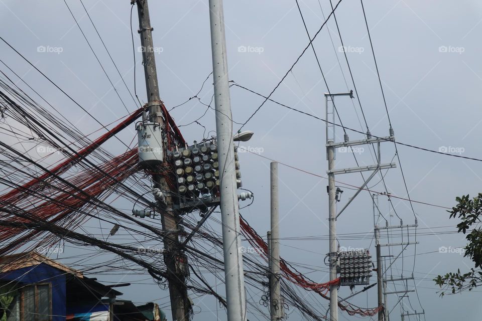 electrical wire mess