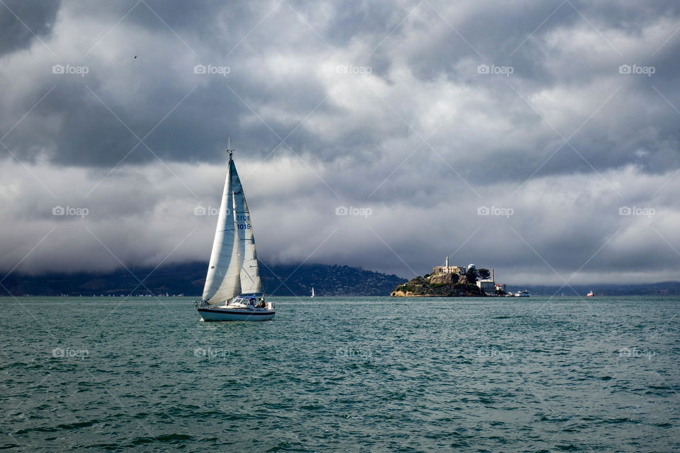 Sailing Near Alcatraz