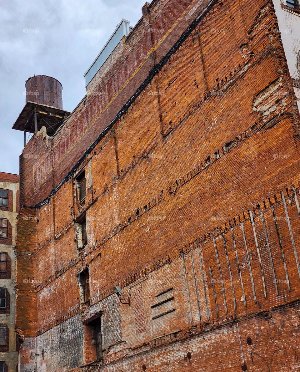An old building has lots of character as it appears far removed from its glorious past