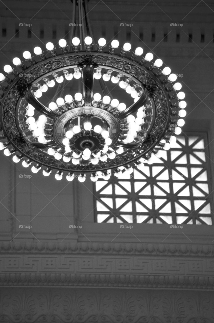 chandelier at the Field museum in Chicago Illinois