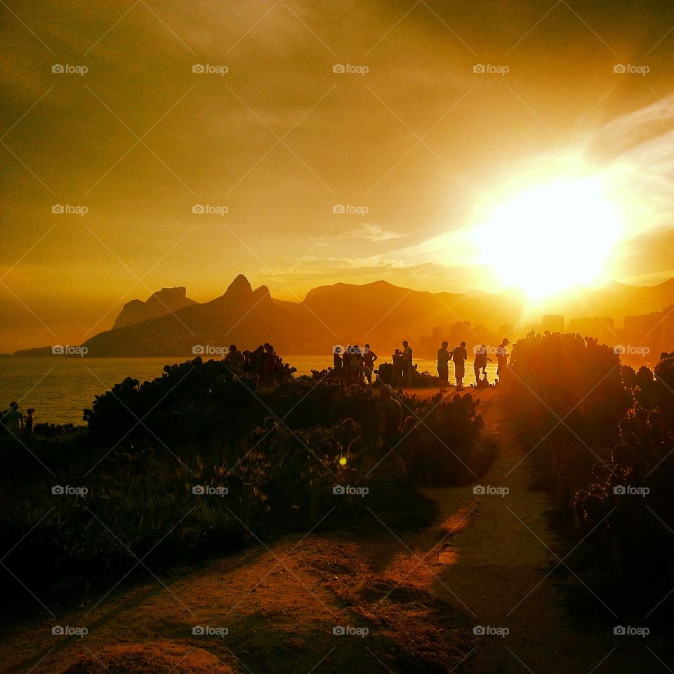 Sunset in Rio de Janeiro