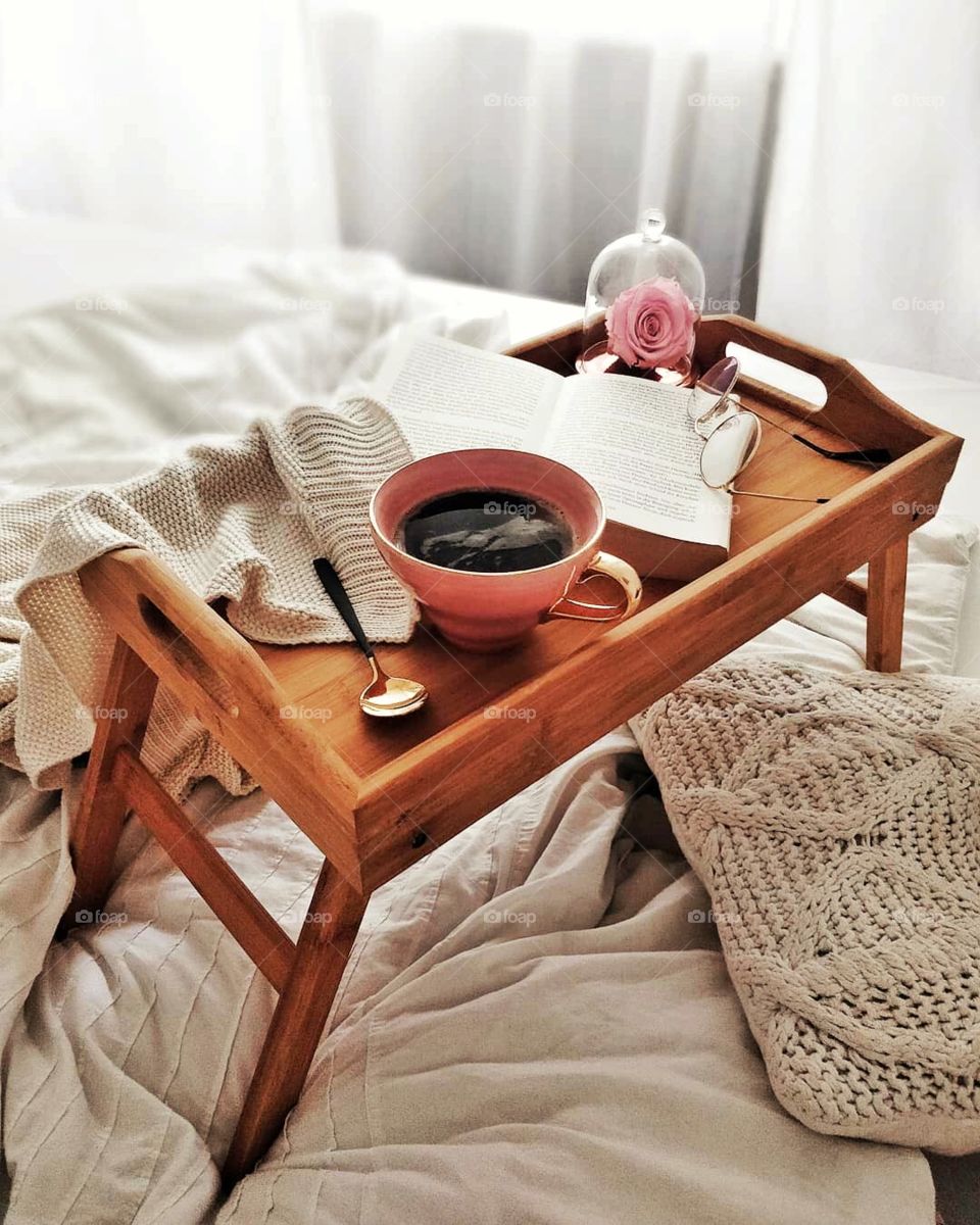 Coffee and a little light reading to start the day!!