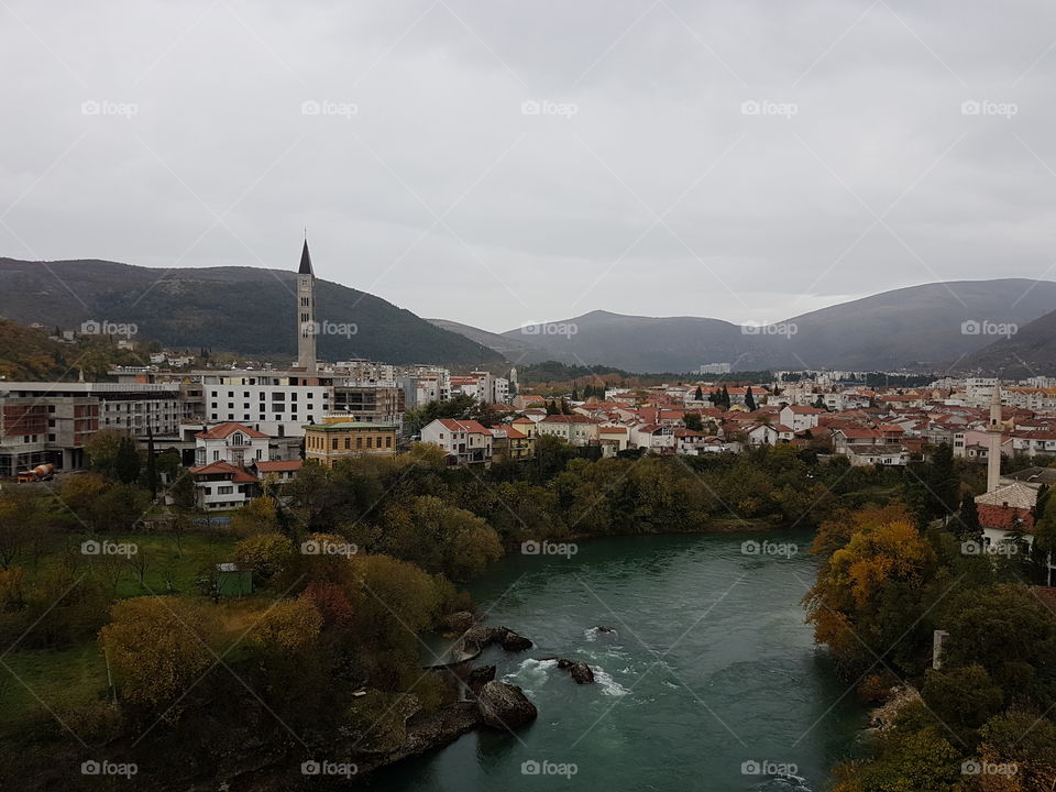 Mostar cityscape 