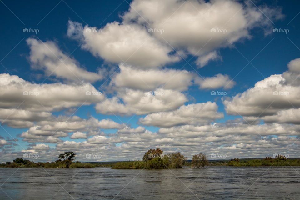 Clouds over the Zambezi River 