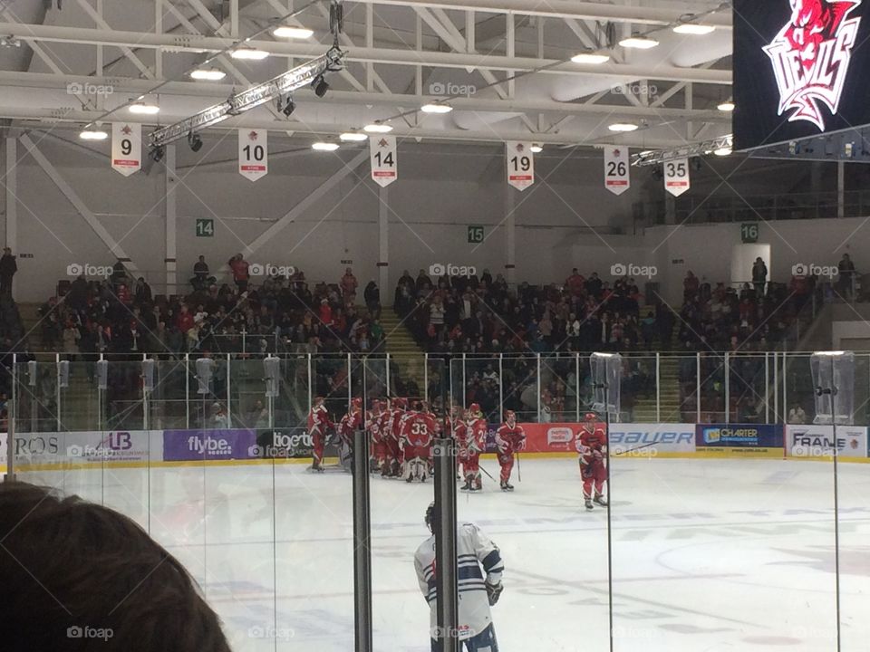 Cardiff devils hockey match 