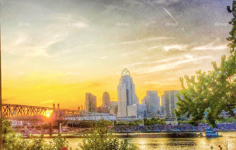 Newport, Ky Summery Evening 