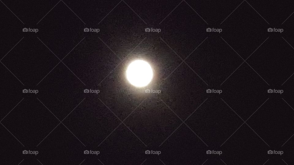 Full moon snow eclipse