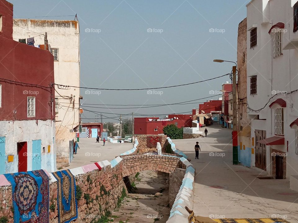 Ancien building in village Bhalil of morocco