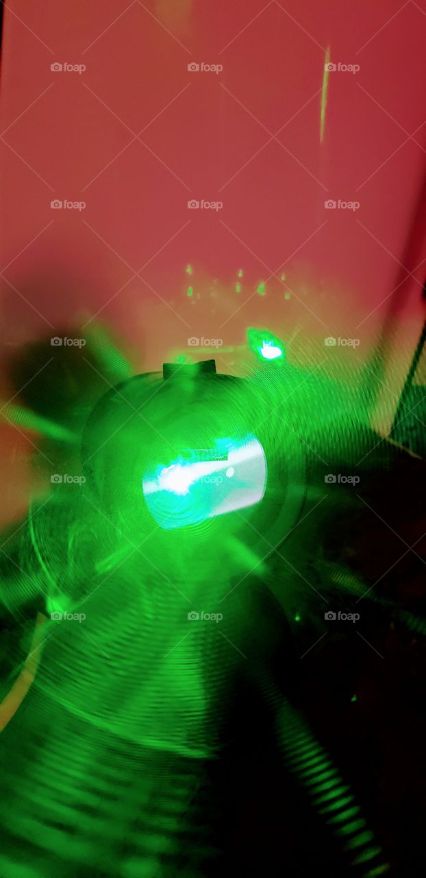 green laser light