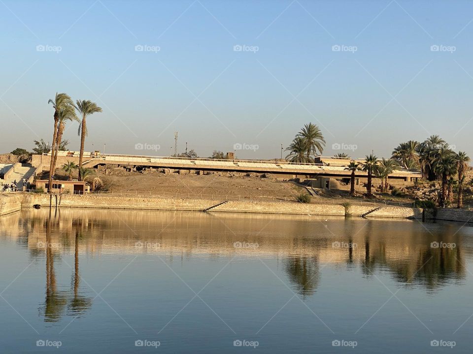 The holy lake at Karnak Temple which its water is 7000 years old and it has never been evaporated 