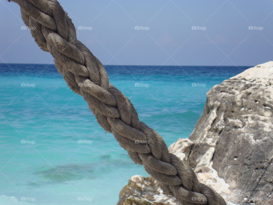 Thassos marble beach corner