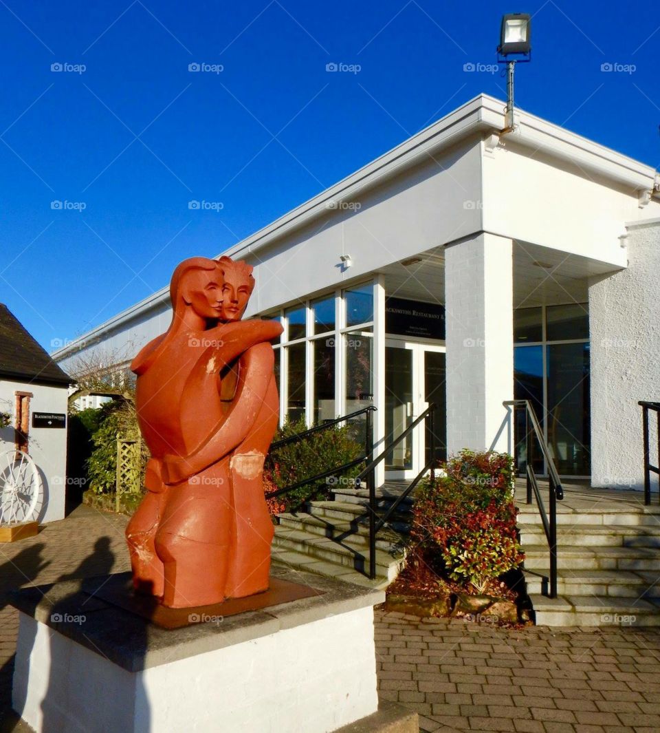 Famous statue at Gretna Green  in  United Kingdom 